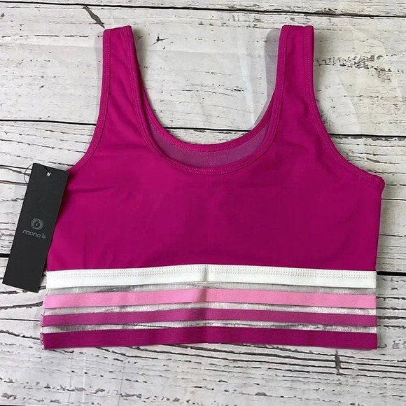 Mono B Pink Sports Bra - Picture 5 of 10